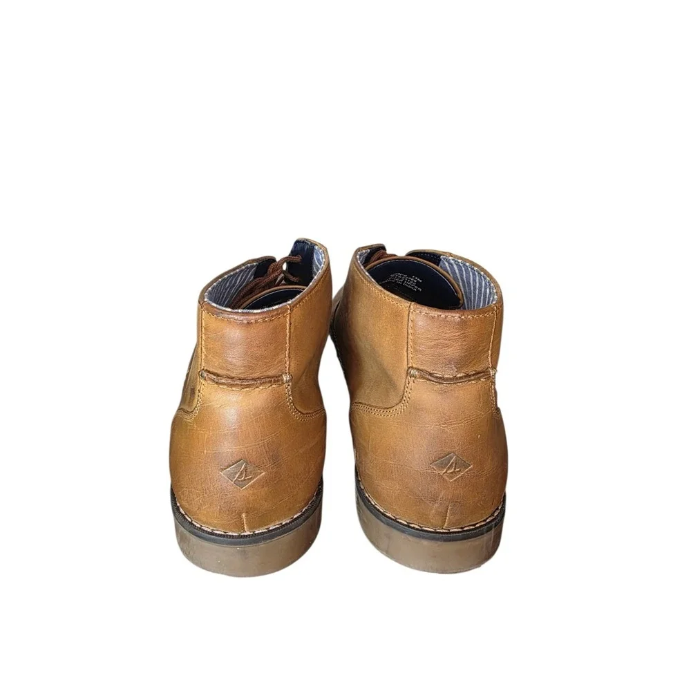 Sperry Top-Sider Men's 13 Brown Leather Chukka Boots Lace Up Ankle Casual